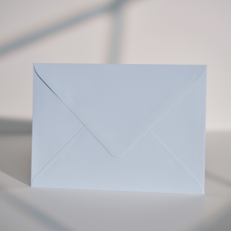 Plicuri B6 (12x17cm) - Plic B6 albastru pal 120g, plic albastru pastel premium, plic albastru deschis elegant