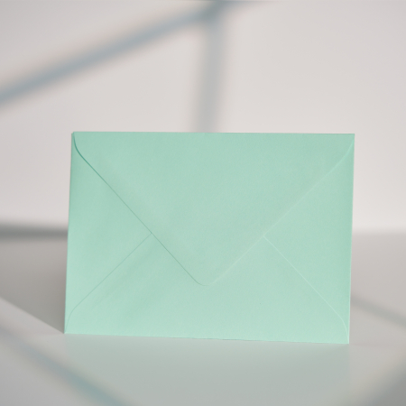 Plicuri C6 (11x16cm) - Plic C6 verde pal, plic verde pastel pentru invitații, plic verde deschis elegant