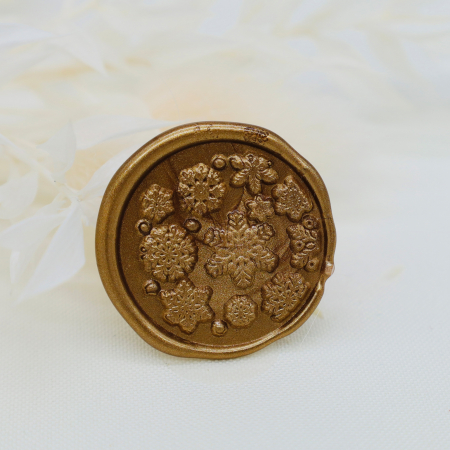 Sigilii de ceara handmade - Sigilii ceara pentru invitatii fulgi de nea