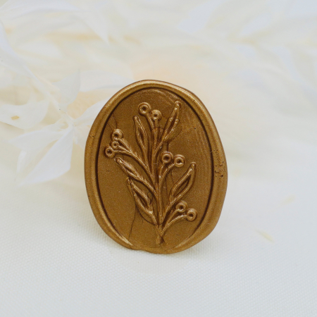 Sigilii de ceara handmade - Sigilii ceara pentru invitatii ramura maslin