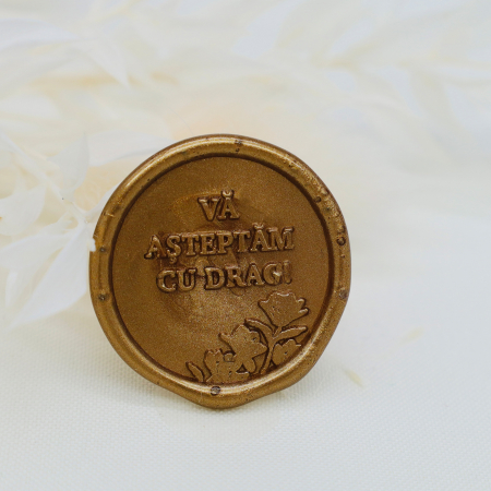 Sigilii de ceara handmade - Sigilii ceara pentru invitatii va asteptam cu drag