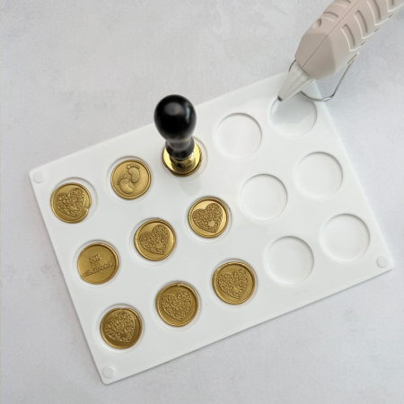 Formă de silicon cu cercuri pentru turnat sigilii, matriță rotundă ceară, formă silicon pentru sigilii [1]