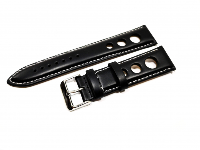Curea Ceas Neagra Rally Style 20mm [3]
