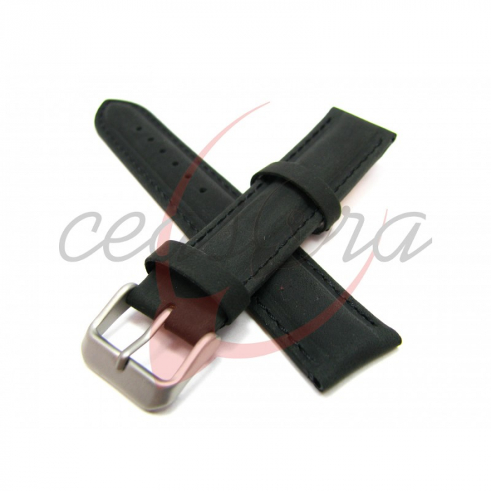 Curea Ceas Piele Naturala Intoarsa (neagra) 18mm [3]