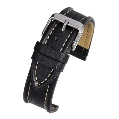 Curea Ceas Piele Naturala (negru) 20mm [4]