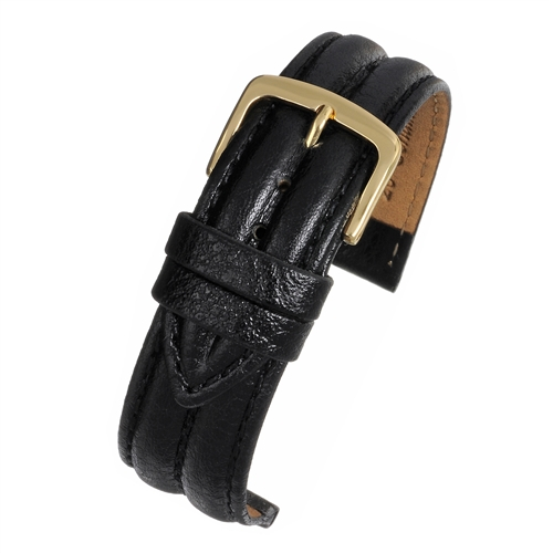 Curea Ceas Piele Vegetala (negru) 20mm [1]