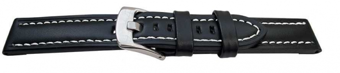 Curea Neagra Cusatura (alba) 18mm [2]