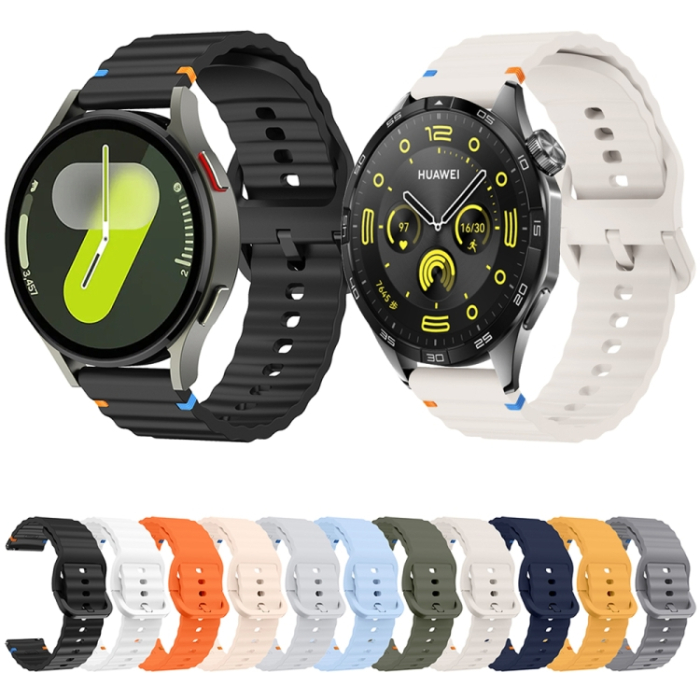 Curea pentru Samsung Galaxy Watch 4/5/6/7 20mm Official Silicone Band Mov [2]