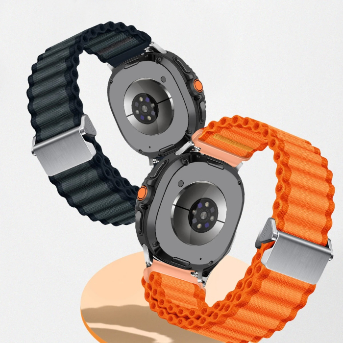 Curea pentru Samsung Galaxy Watch Ultra 47mm Official Trail Band Textil Negru [2]