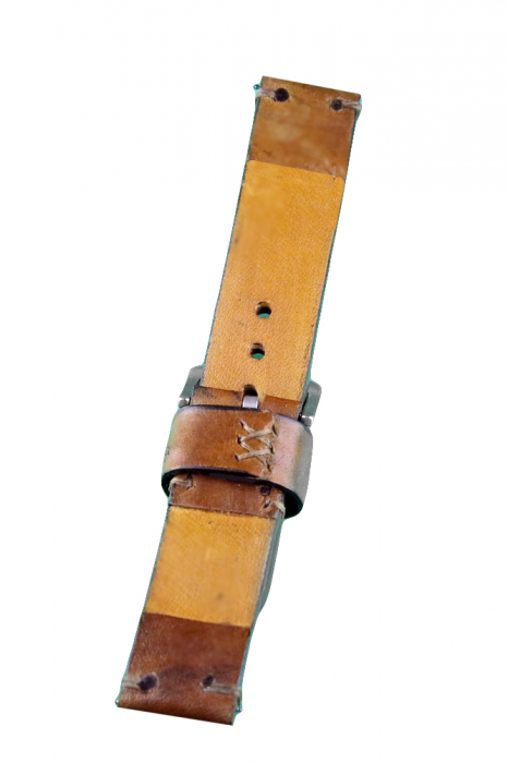Curea Piele Handmade Maro 22MM [2]