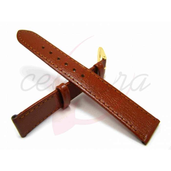 Curea Piele Naturala Bizonata (caramiziu) 10mm [6]