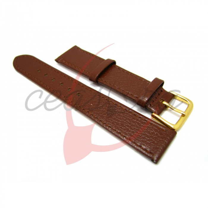 Curea Piele Naturala Bizonata (maro) 10mm [4]