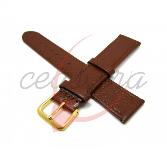 Curea Piele Naturala Bizonata (maro) 34mm [3]