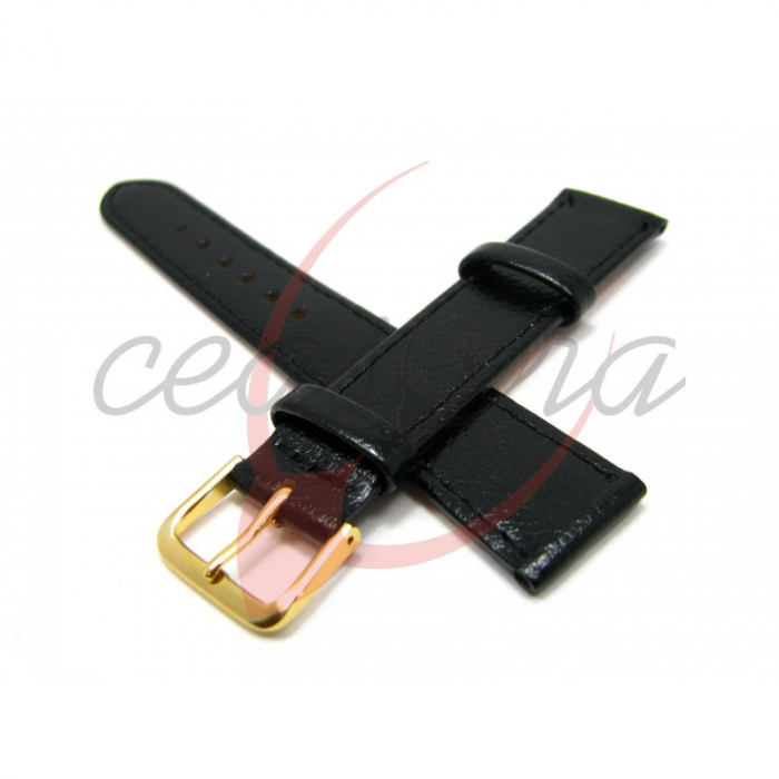 Curea Piele Naturala Bizonata (negru) 18mm [7]