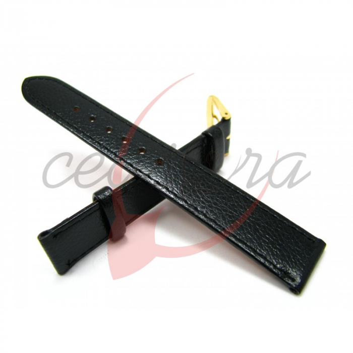 Curea Piele Naturala Bizonata (negru) 14mm [2]