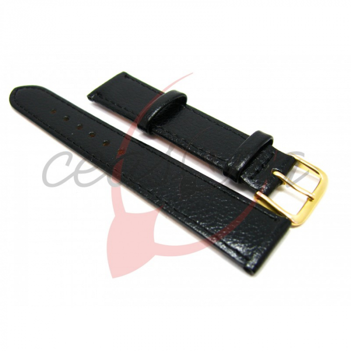 Curea Piele Naturala Bizonata (negru) 34mm [4]