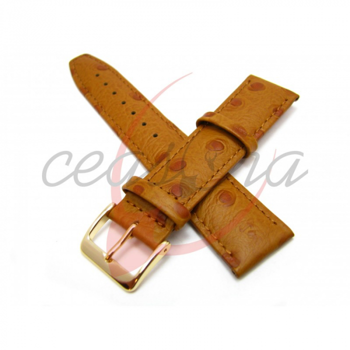 Curea Piele Naturala Textura Strut (cafenie) 14mm [3]