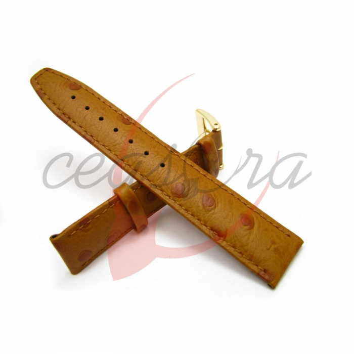 Curea Piele Naturala Textura Strut (cafenie) 14mm [4]