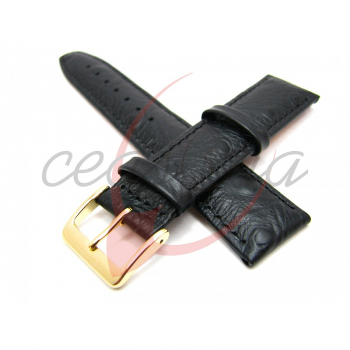 Curea Piele Naturala Textura Strut (neagra) 20mm [4]