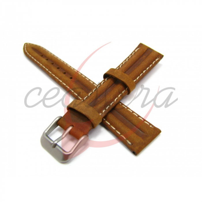 Curea Piele Water Rezistant (maro deschis) 20mm [4]