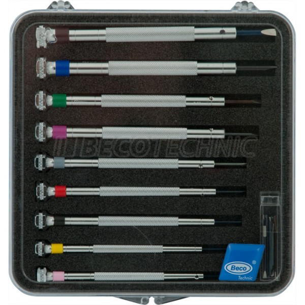 Set 9 Surubelnite 0.6-3mm cu Varfuri de Schimb Beco [2]