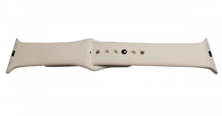 PROMOTII Curele Apple Watch - Curea Cauciuc pentru Apple Watch Alba 38mm