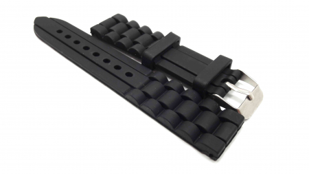 Curea Ceas Cauciuc Neagra 18mm [1]