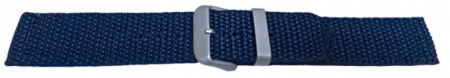 Curele textile - Curea Ceas Mesh Albastra, Catarama Argintie 22mm