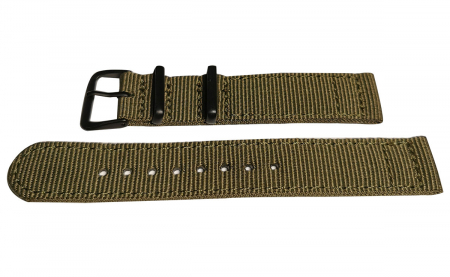 Curea Ceas Mesh Verde, Catarama Neagra, 20mm [1]