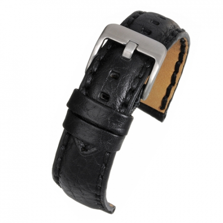 Curea Ceas Piele Naturala Cusatura Groasa (neagra) [0]