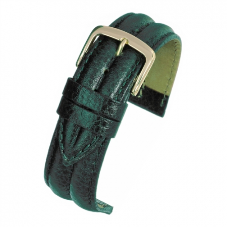 Curele piele - Curea Ceas Piele Vegetala (verde inchis) 18mm
