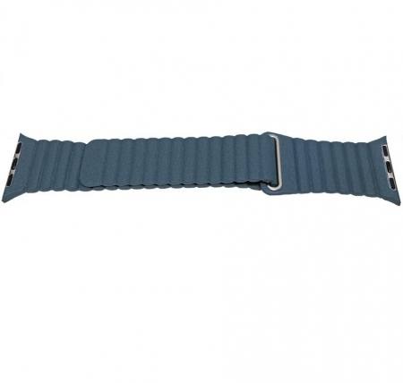 Curele Apple Watch - Curea Magnetica cu nervuri pentru Apple Watch Albastra 42mm