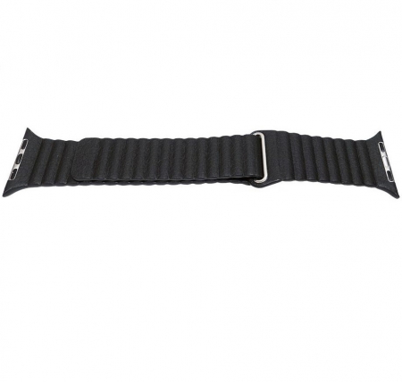 Curele Apple Watch - Curea Magnetica cu nervuri pentru Apple Watch Neagra 42/44/45mm