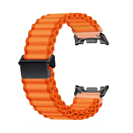 Curele Samsung Watch - Curea pentru Samsung Galaxy Watch Ultra 47mm Official Trail Band Textil Portocaliu