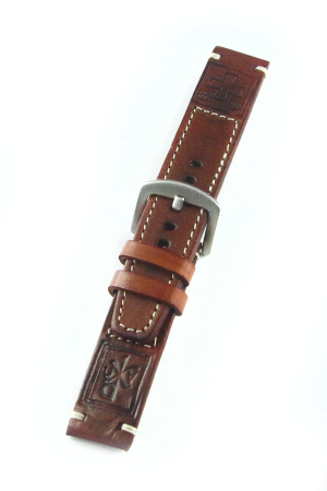 Curele Ceasuri - Curea Piele Handmade Maro 20MM