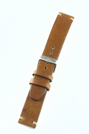 Curele Ceasuri - Curea Piele Handmade Maro 20MM