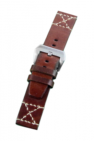 Curele Ceasuri - Curea Piele Handmade Maro 24MM