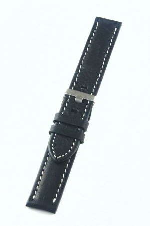 Curele Ceasuri - Curea Piele Handmade Neagra 20MM