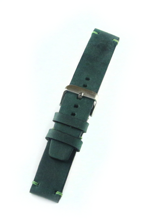 Curele Ceasuri - Curea Piele HandMade Verde 20MM