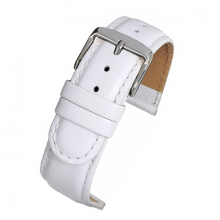 Curele piele - Curea Piele Naturala Textura Neteda XL (alba) 20mm