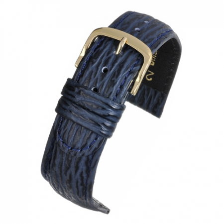 Curele Ceasuri - Curea Piele Naturala Textura Rechin (bleumarin) 14mm