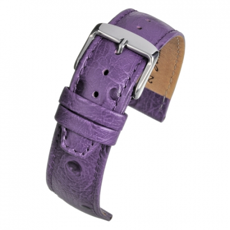 Curele piele - Curea Piele Naturala Textura Strut (violet) 16mm