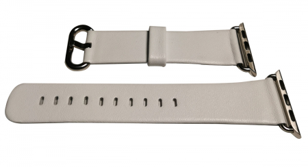 Curele Apple Watch - Curea Piele pentru Apple Watch Alba 38mm