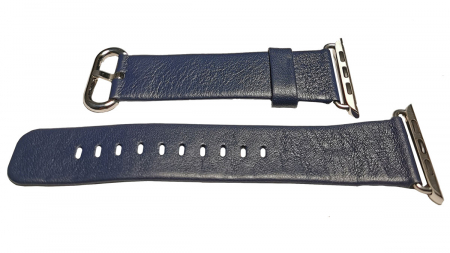 Curele Apple Watch - Curea Piele pentru Apple Watch Bleumarin 42mm