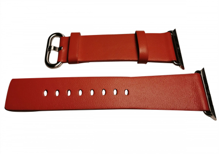 Curele Apple Watch - Curea Piele pentru Apple Watch Rosie 42mm