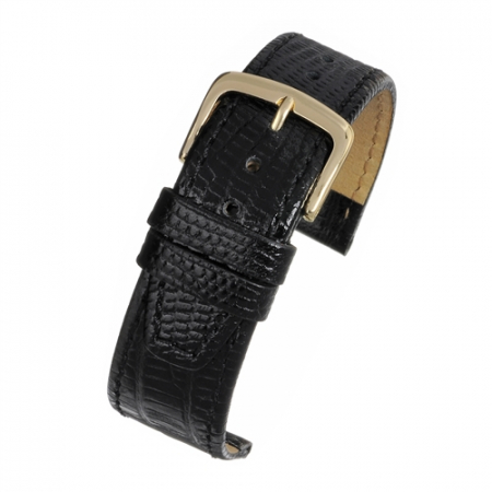 Curele piele - Curea Piele Textura Reptila Neagra 20mm