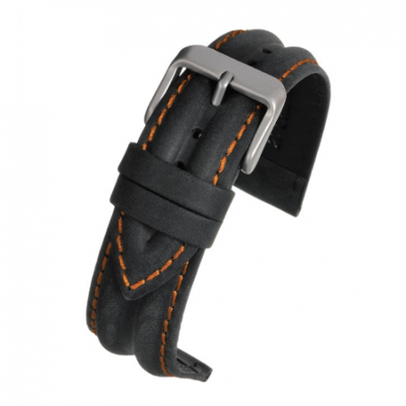 Curele piele - Curea Piele Water Rezistant (negru) 20mm