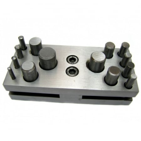 Modelarea Metalului - Dispozitiv Taiat Forme Circulare din Tabla Set de 14