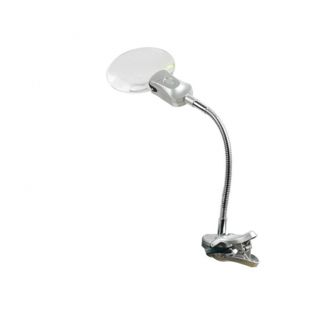 Lupe, Dispozitive Optice - Lupa Birou cu Led si Clips