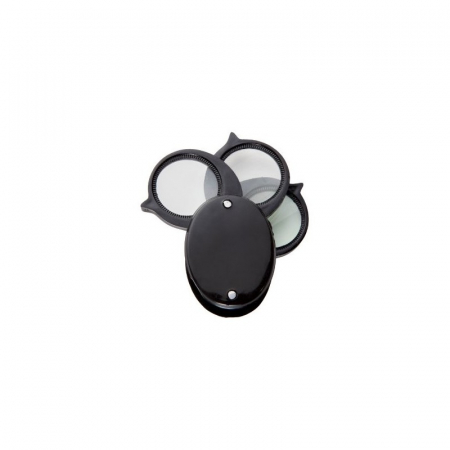 Lupe, Dispozitive Optice - Lupa de Buzunar Tripla 5X 10X 15X